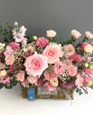 Giỏ hoa hồng mộng TCBL06