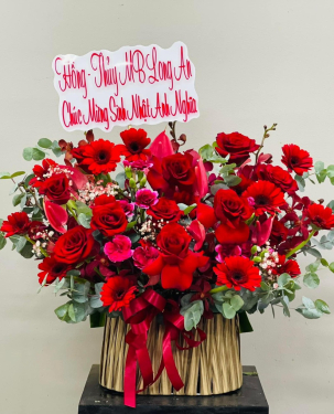Hoa hồng đỏ chúc mừng sinh nhật 