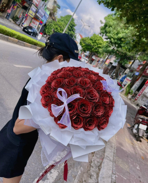 Hoa hồng sáp phối ren theo yêu cầu - Hoa sáp Bến Lức Long An 