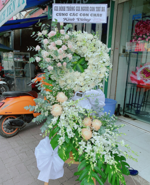 Hoa chia buồn 2 tầng 